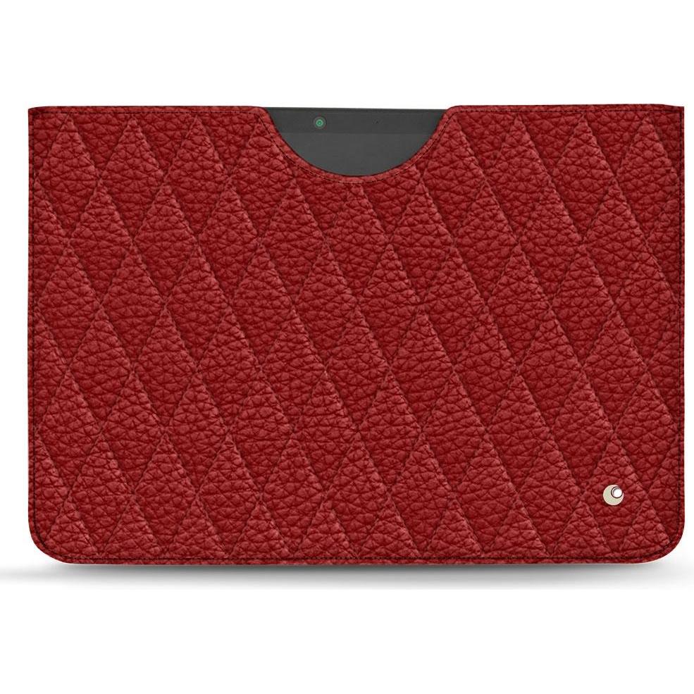 Noreve Lederschutzhülle (Microsoft Surface Pro X), Tablet Hülle, Rot
