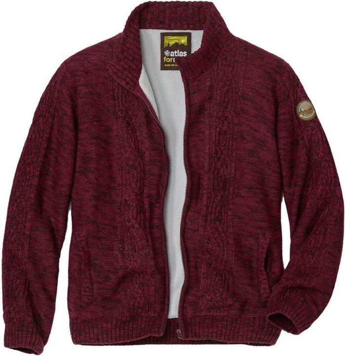 Produktbild Atlas For Men Gestrickte Jacke mit Fleecefutter (L)