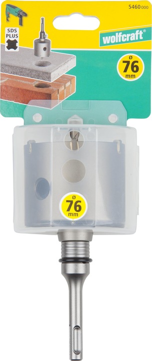 Produktbild wolfcraft Bohrkrone, hartmetallbestückt, mit Spanndorn SDS-Plus, Ø 68 mm (68 mm)
