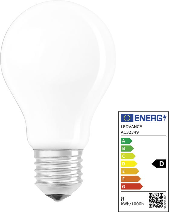 Produktbild Osram Led Retrofit Classic A (E27, 8 W, 1055 lm, 1 x, D)