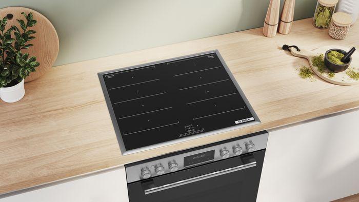 Image du produit Bosch Hausgeräte Set four encastrable, HEB517BB4 + NXX645CB5E, Cuisinière encastrable, table de cuisson à induction