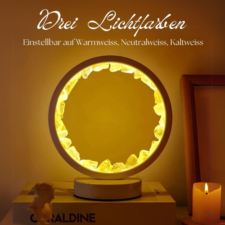 Produktbild Hermex Dekotischlampe Nachttischlampe Nachtlicht Nachtleuchte Schlafzimmerlampe Stimmungslicht