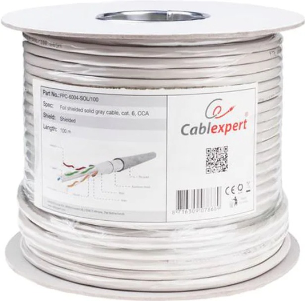Gembird Câble réseau (F/UTP, CAT6, 100 m)