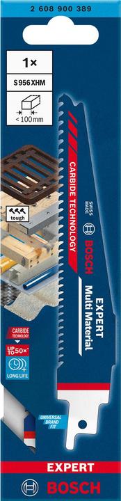 Produktbild Bosch Professional Zubehör EXPERT ‘Multi Material’ 956 XHM Säbelsägeblatt, 1 Stück