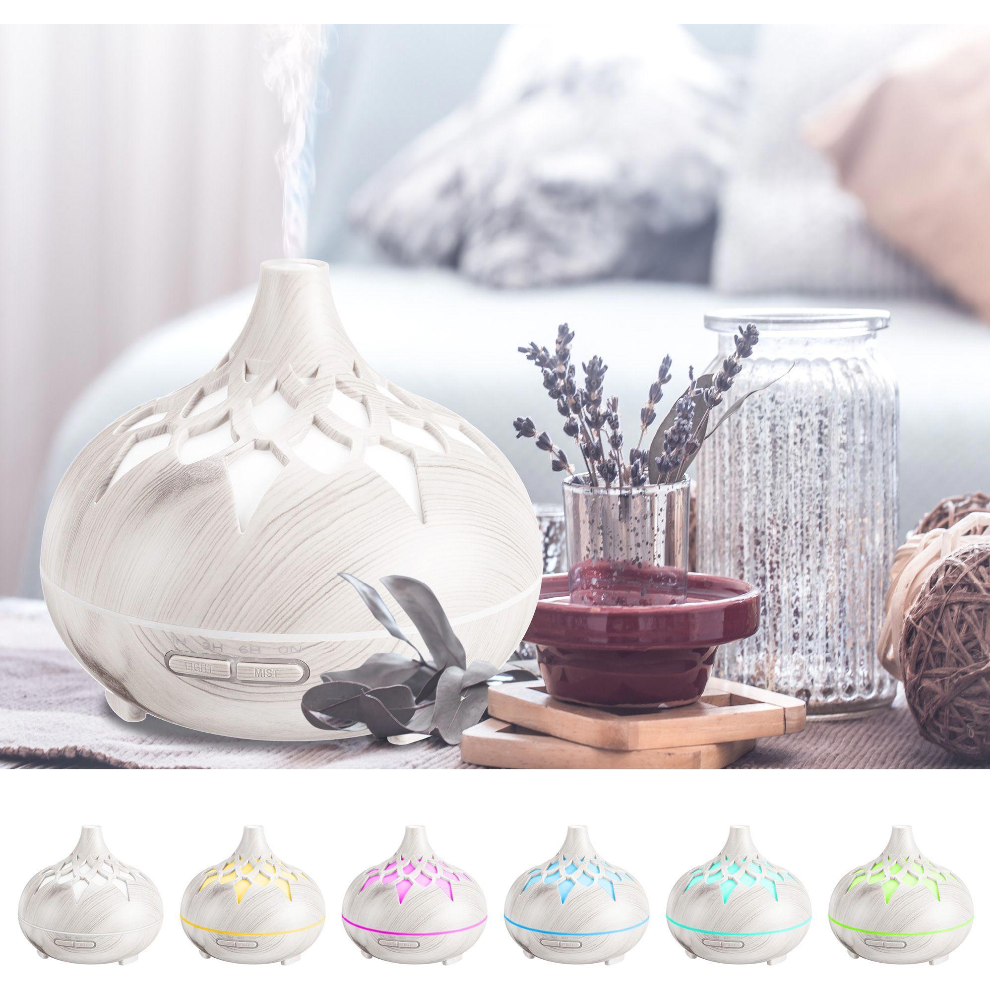 Thumbnail - Sixtol, Aroma Diffuser, Aroma Diffusor Palm Weiss Holz 500ml (500 ml)