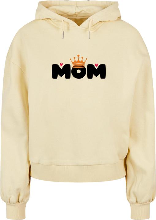 Merchcode Ladies Mothers Day - Queen Mom Organic Oversized Hoody - 112747 (M)