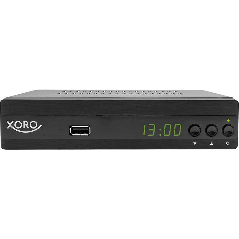 Xoro HRT 7622NP set-top box TV Ethernet (RJ-45), Terrestre Full HD Nero (DVB-T, DVB-T2), Ricevitore TV, Nero