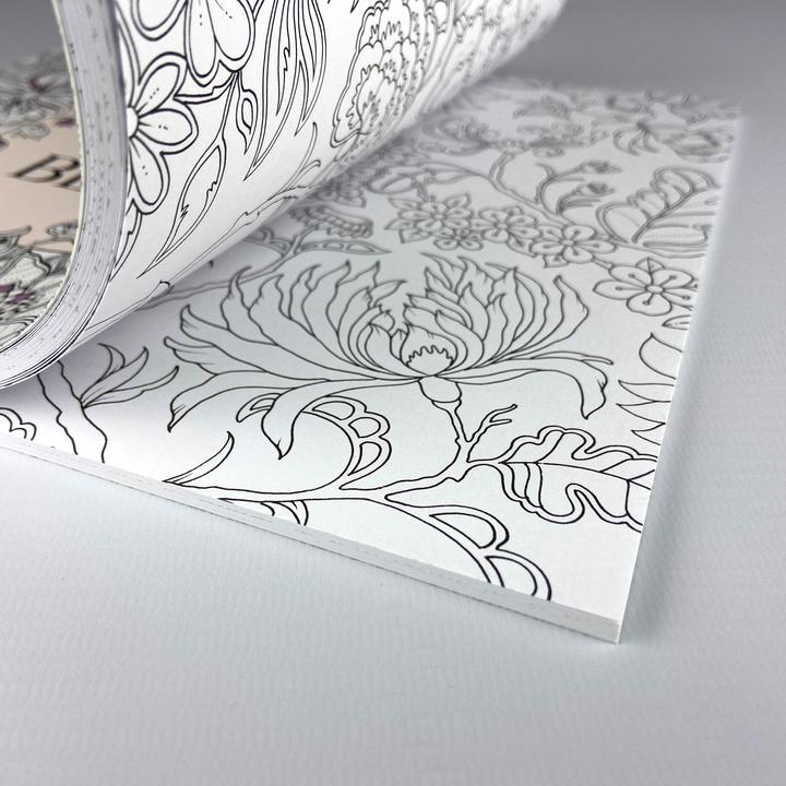 Actual product image A paradise full of flowers: colouring book for adults