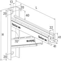 Produktbild Fischer Auslegerkonsole Massiv FCA - 500 (1 Stk.)