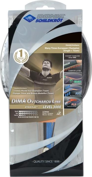 Produktbild Donic Schildkröt Donic Rakietka do ping ponga Ovtcharov 3000 (754400)