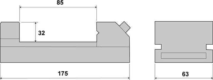 Immagine prodotto Paulimot Niederzugschraubstock 63 mm Backenbreite (85 mm)
