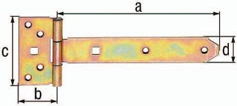 Produktbild Alberts Kreuzgehnge Typ 124 leicht, 400 x 33 mm galv. verzinkt, dickschichtpassiviert (1 Stk.)