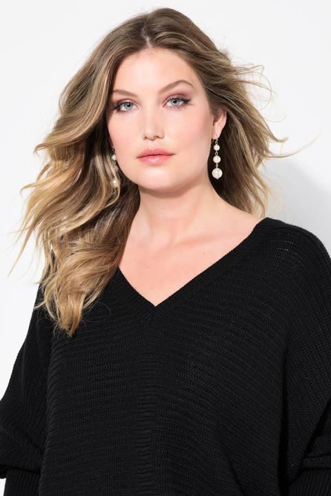 Image du produit Miamoda Pullover, Poncho-Look, V-Ausschnitt (50, 52)