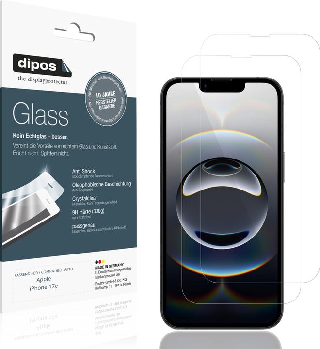 Dipos Anti-Shock Displayschutz 9H (Apple iPhone 17e)