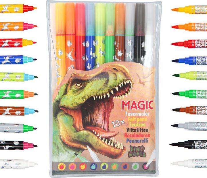 Actual product image Depesche Dino World fibre-tip pens 10 pieces (10x)