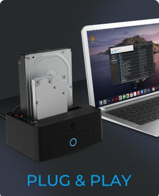 Productafbeelding Icy Box Klonen en dockingstation voor 2,5" of 3,5" SATA-schijven,IB-1232CL-U3