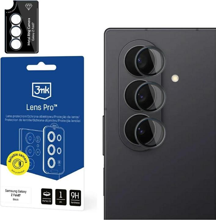 Image du produit 3MK Lens Protection Pro Kameraglas für Samsung Galaxy Z Fold 7 - Schwarz (1 pcs, Samsung Galaxy Z Fold7)