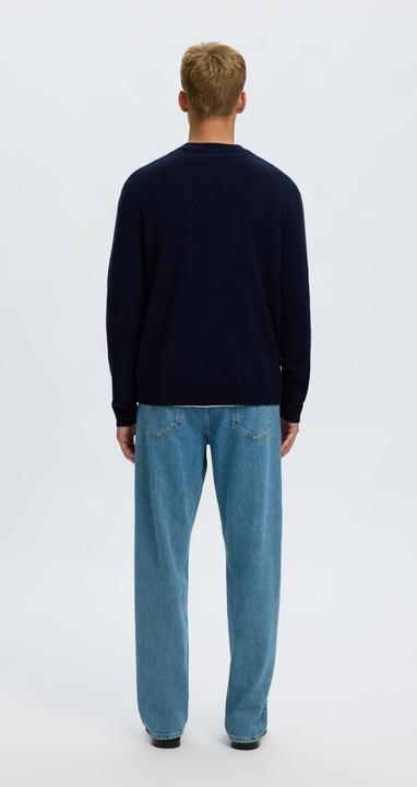 Actual product image Selected Slhtray Brushed Knit Relaxed Crew Noos (M)
