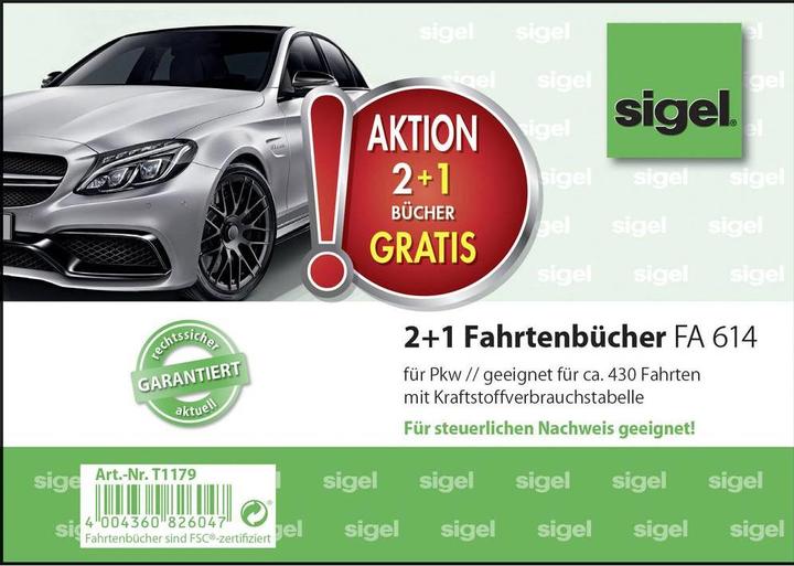 Sigel Logbooks for cars (40 x)