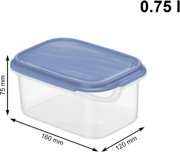 Produktbild Rotho Kühlschrankdose eckig 0,75 L Rondo blue (0.75 l)