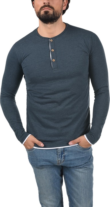 Immagine prodotto Indicode Gifford Maglia Maglie A Maniche Lunghe Da Uomo Con Collo Grandad (L)