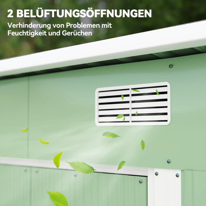 Produktbild Outsunny Gerätehaus Verzinkter Stahl Grün