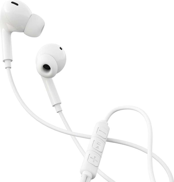 Actual product image Devia wired earphones Kintone A2 jack 3,5mm white (Cable)