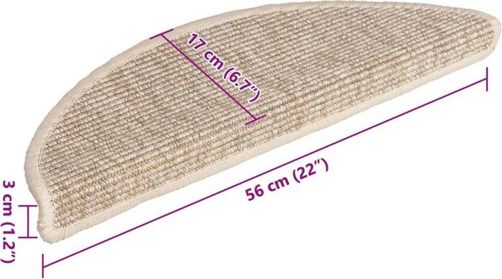 Immagine prodotto vidaXL Stufenmatte (20 x 56 cm)