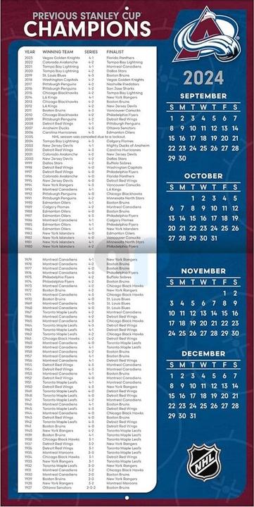 Nutritional values and ingredients NHL - Colorado Avalanche - 30.5 x 30.5 cm team wall calendar 2025 (30.5 x 30.5 cm)