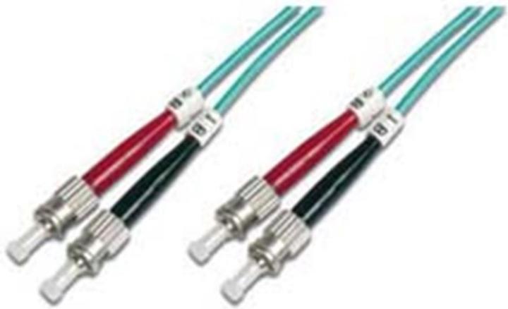 Actual product image Digitus FO patch cable ST to ST Multimode 50/125 m Duplex length 1m Class OM3 (1 m)