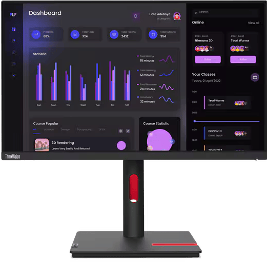Immagine prodotto Lenovo ThinkVision T24i-30 (1920 x 1080 pixel, 23.80")
