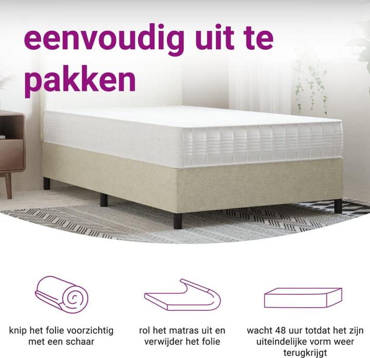 Actual product image vidaXL Jeronimus (140 x 190 cm, Foam core, Spring core)