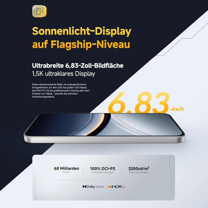 Produktbild Xiaomi Poco F7 (512 GB, Weiss, 6.83", 5G)