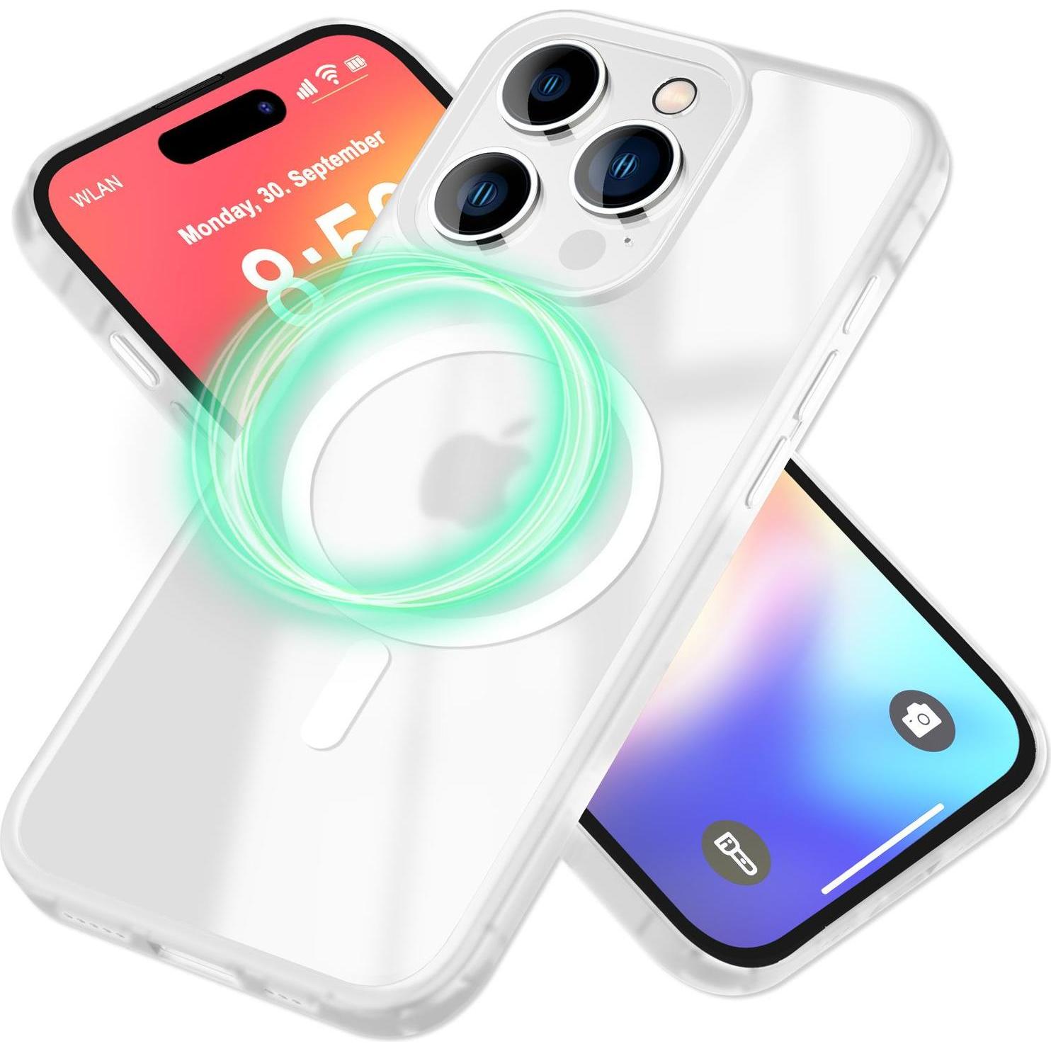 Thumbnail - Nalia Matte Hybrid Hülle mit MagSafe Funktion (Apple iPhone 16 Pro), Smartphone Hülle, Weiss