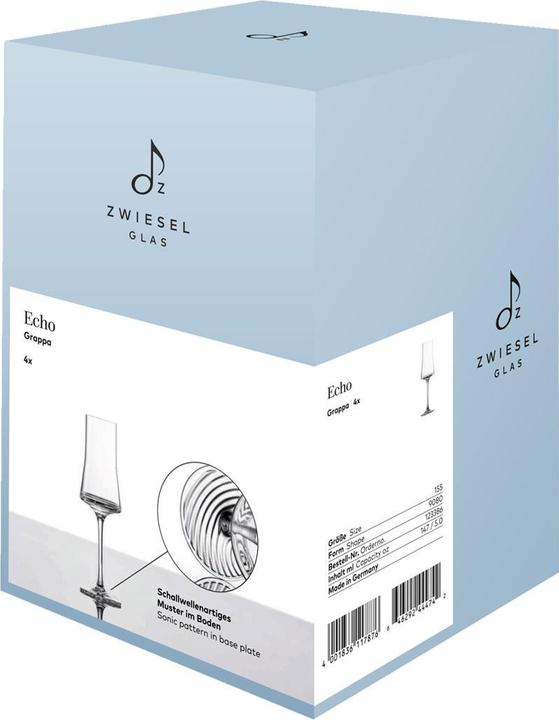 Actual product image Zwiesel ZWG Grappa glass ECHO 147ml (1.47 dl, 4 x, Shot glass)