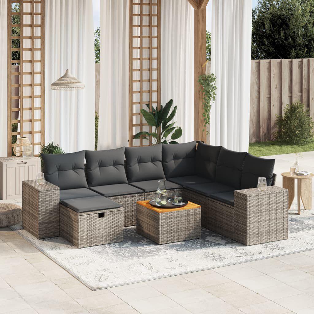 Thumbnail - VidaXL, Gartenlounge, 10-tlg. Garten-Lounge-Set mit Kissen