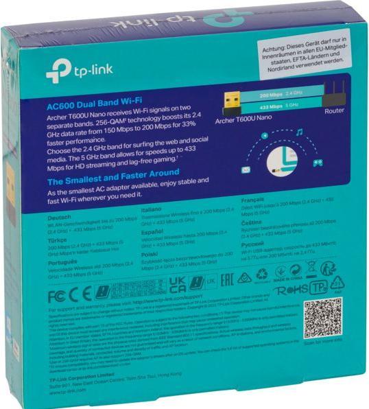 Actual product image TP-Link Archer T600U Nano (USB 2.0)
