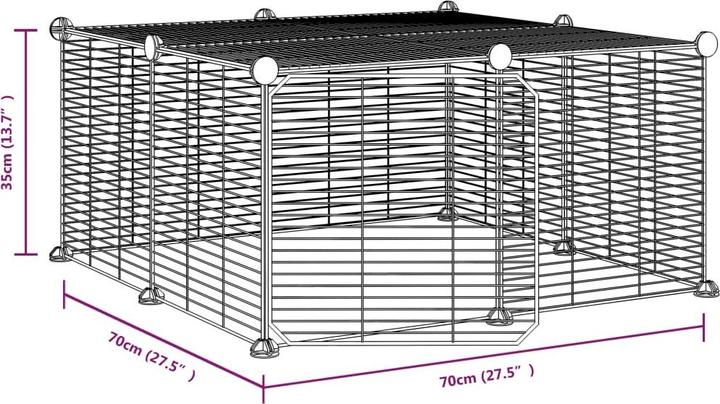 Produktbild vidaXL Haustierkäfig