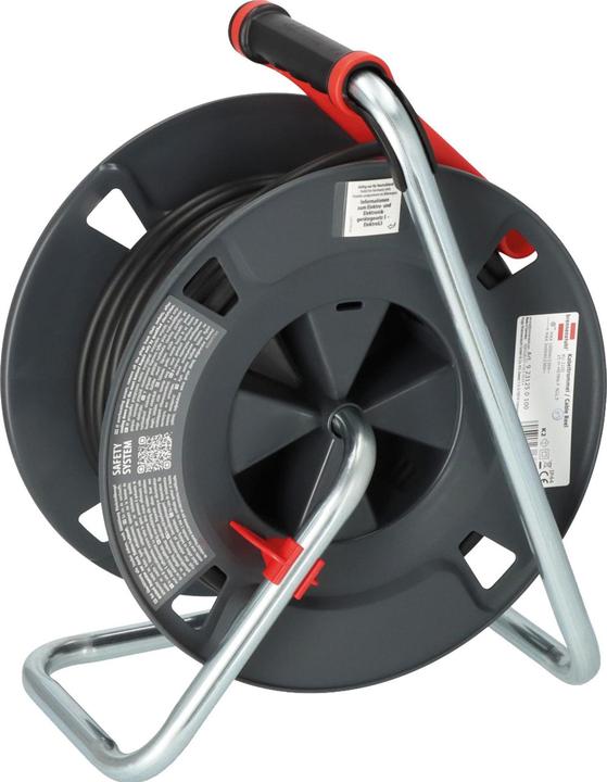 Produktbild Brennenstuhl 9231250100 Kabeltrommel 25 m Schwarz Schutzkontakt-Stecker (25 m, 1.50 mm²)