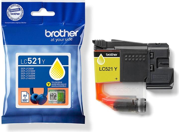Image du produit Brother LC521Y Cartouche d'encre originale - Jaune (Y)