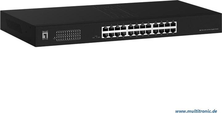 Image du produit LevelOne Commutateur 24x GE GEU-2431 Kit de montage en rack (24 ports)