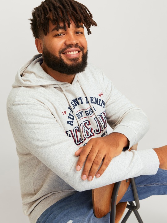 Actual product image Jack & Jones JJELOGO SWEAT HOOD 2 COL 24/25 NOOS PLS (7XL)