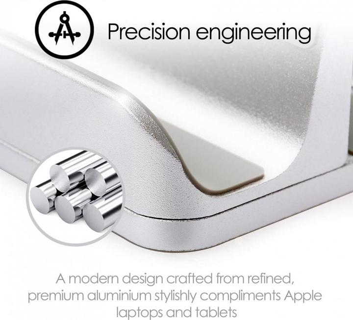 Actual product image Desire2 Double table stand tablet + Macbook/Ultrabook, silver