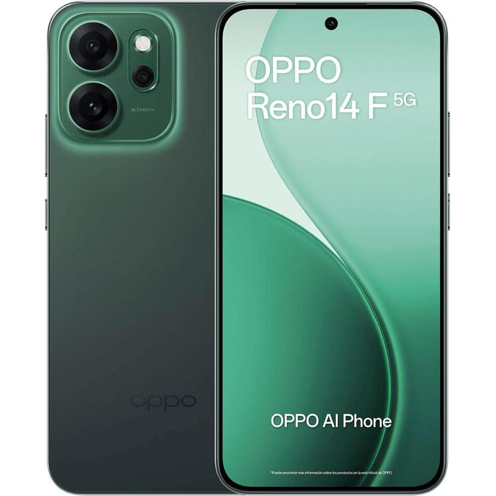 OPPO RENO 14 F 5G DS 8+256 TIM GREEN (256 GB, Grün, 6.57", Dual SIM, 5G), Smartphone, Grün