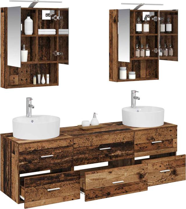 Produktbild vidaXL Badezimmerschrank (14.50 x 50 x 70 cm)