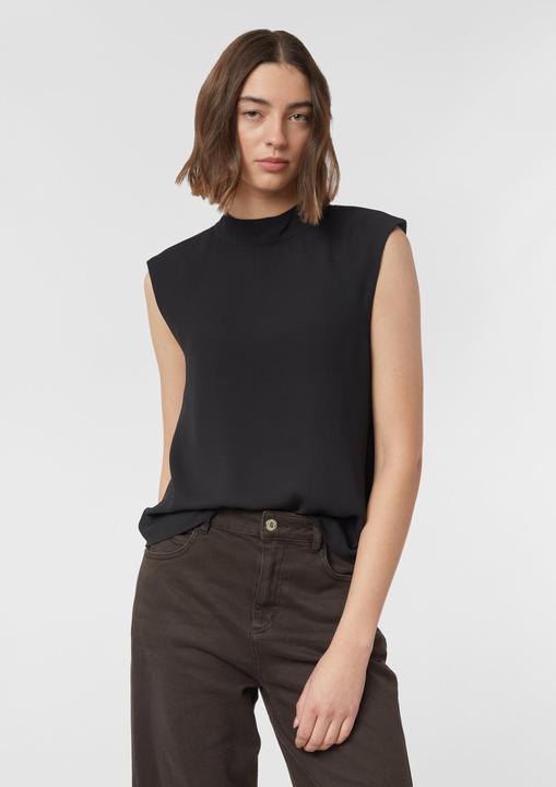 Immagine prodotto Comma Bluse Chiffonbluse mit subtiler Power Schulter und Stehkragen (34)