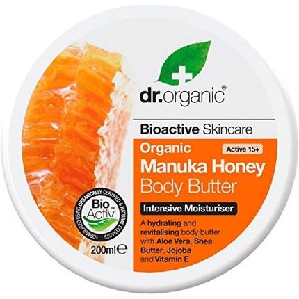 Image du produit Dr. Organic Beurre corporel au miel de manuka 200ml (Beurre corporel, 200 ml)