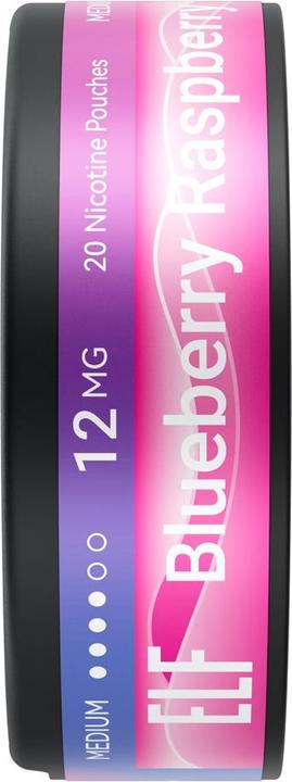Actual product image Elfbar ELF Snus Blueberry Raspberry 12mg (Nicotine Pouches, 12 mg)