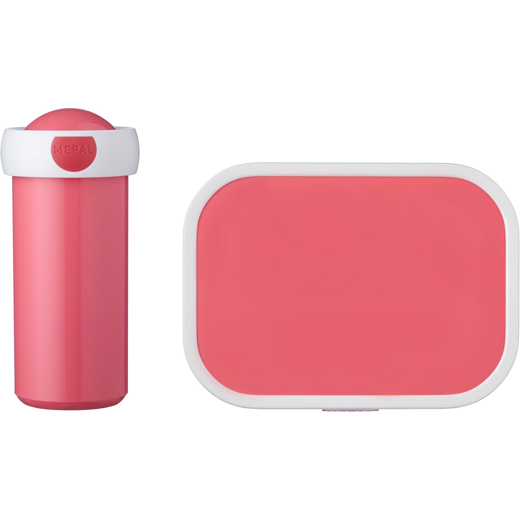 Mepal Pausenset Campus (Verschlussbecher und Brotdose) rose, Lunchbox, Rosa