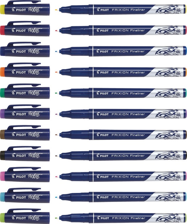 Produktbild Pilot FriXion Fineliner 12er Set (Mehrfarbig, 12 x)